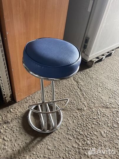 Стул барный синий 35/82