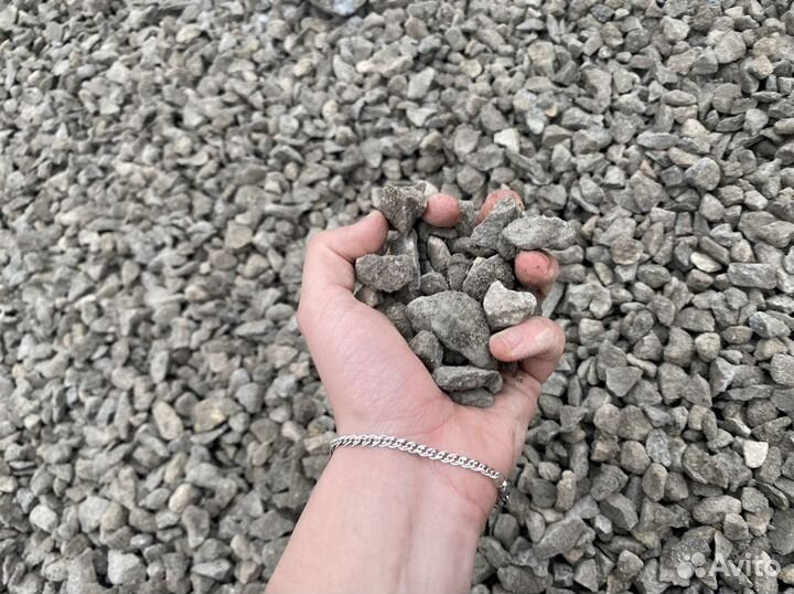 Щебень, Песок