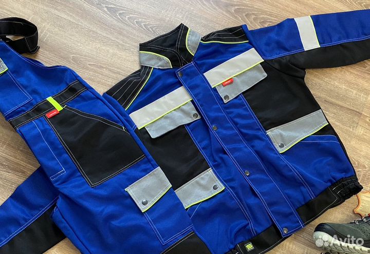 Костюм рабочий Полином синий. Размеры 44-60