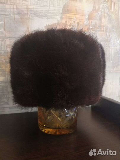Норковая шапка мужская(обманка)