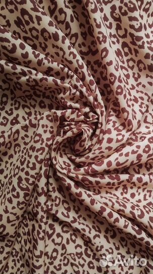Ткань с принтом леопард