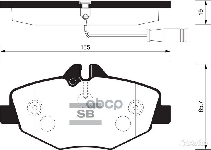 Колодки торм.дисковые Hi-Q benz E320 03-09 (D98