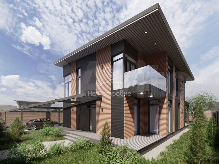 Коттедж 200 м² на участке 7 сот.