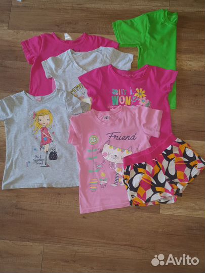 Вещи пакетом для девочки 122-128