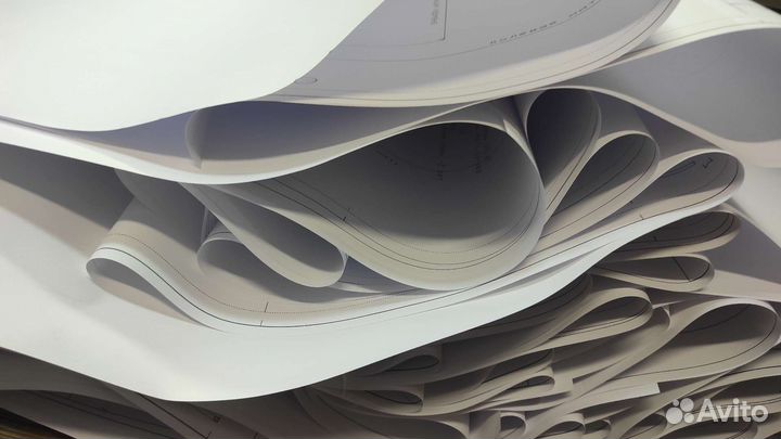 Печать лекал, выкроек на плоттере