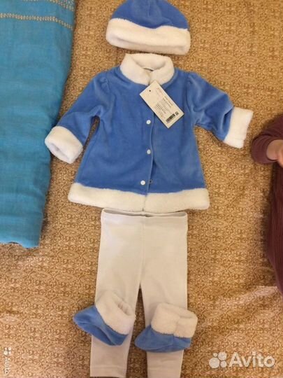 Детский Новогодний костюм снегурочки. 68 р-р