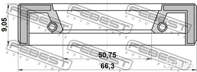 Сальник привода 50.75x66.3x9.05