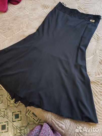 Юбки черные размер 56 бу