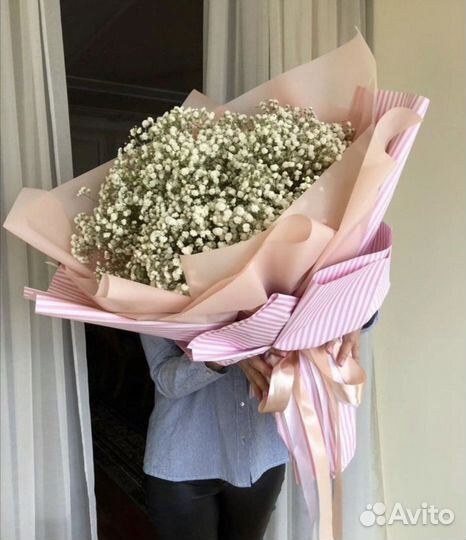 Гипсофила, букет гигант из гипсофил, доставка