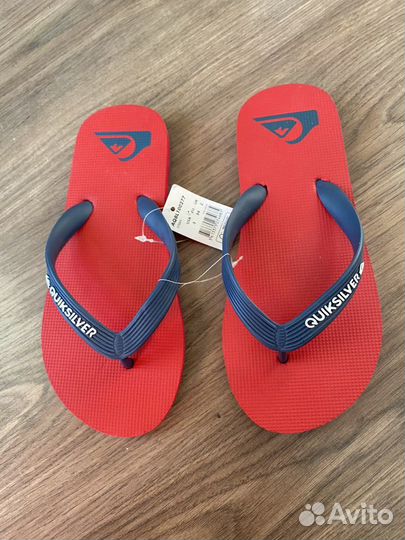 Детские сланцы шлепанцы quiksilver 34