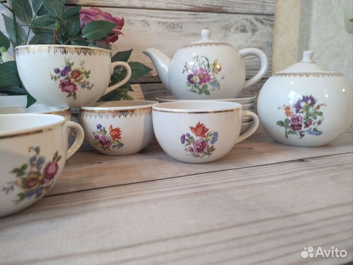 Чайные предметы сервиза фз Первомайский,Песочное