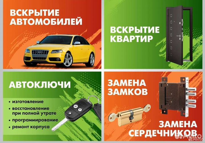 Вскрытие замков дверей, замена замков, установка