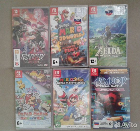 Nintendo Switch игры (новые)