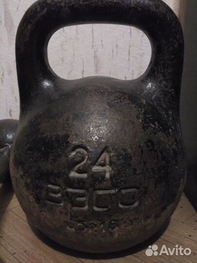 Гиря 24 кг, гантели, спорт инвентарь