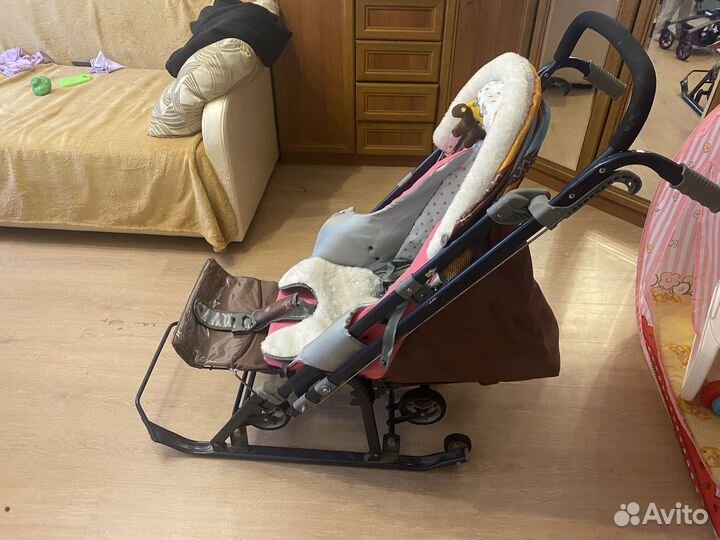 Санки коляска nika нд 7-3
