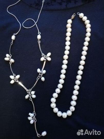 Бусы из натурального жемчуга