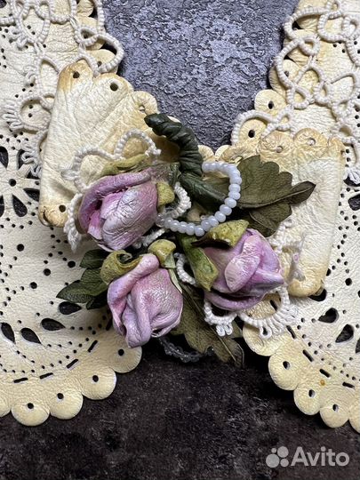 Воротничок съёмный (натуральная кожа)