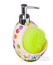 Дозатор (Диспенсер) для моющего средства с губкой