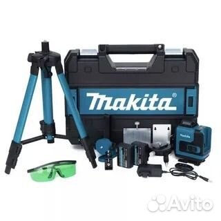 Лазероый уровень makita со штативом