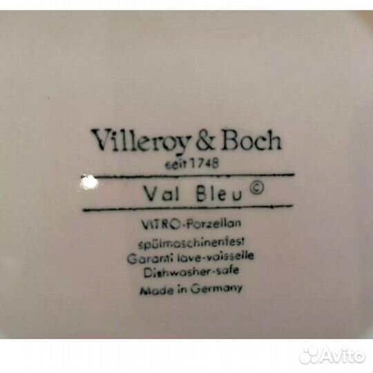 6 старинных суповых тарелок Villeroy&Boch