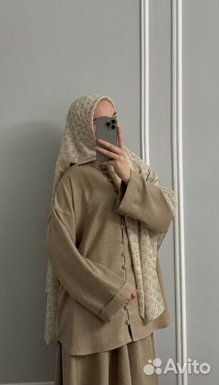 Костюм из льна на лето