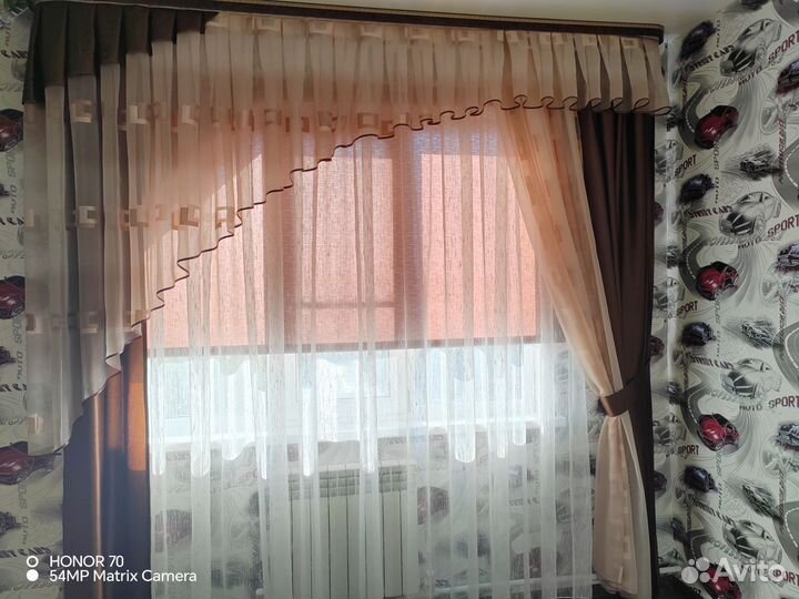 Продам ночную занавеску ламбрикен без тюли