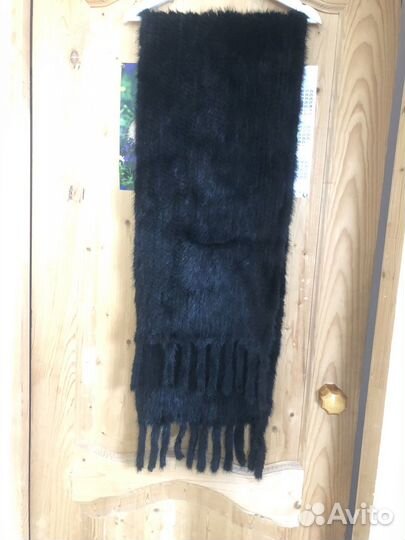 Палантин из вязаной норки