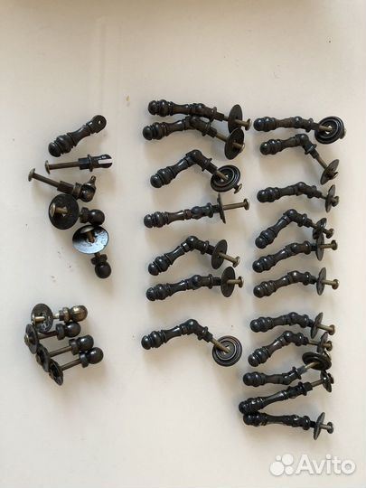 Мебельная фурнитура ручки СССР латунь