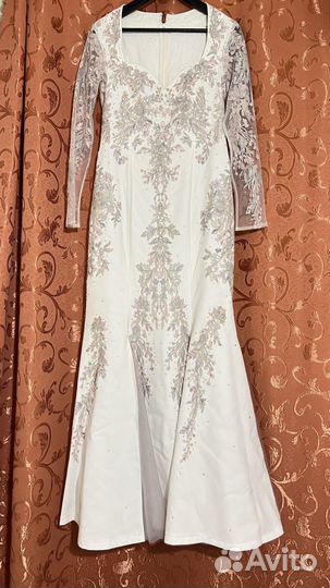 Свадебное платье ручной работы