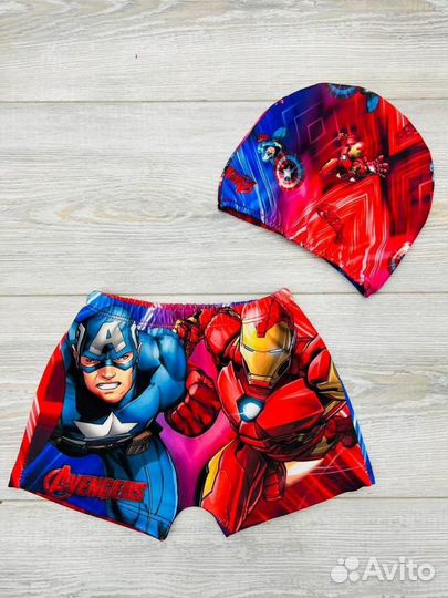 Купальный комплект (шортики+шапочка)