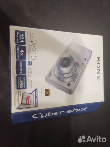 Компактный фотоаппарат sony cyber shot dsc-w210