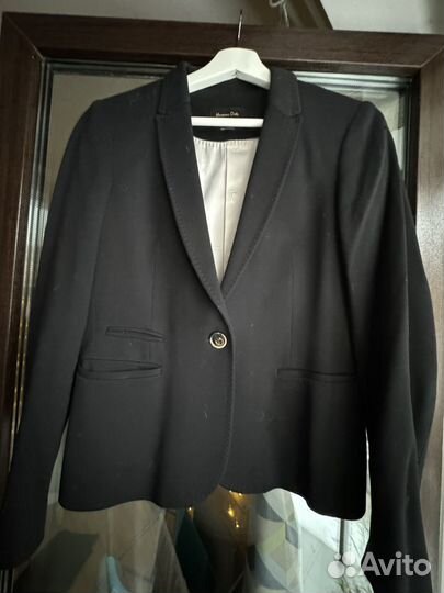 Пиджак Massimo Dutti черный, размер 46-48