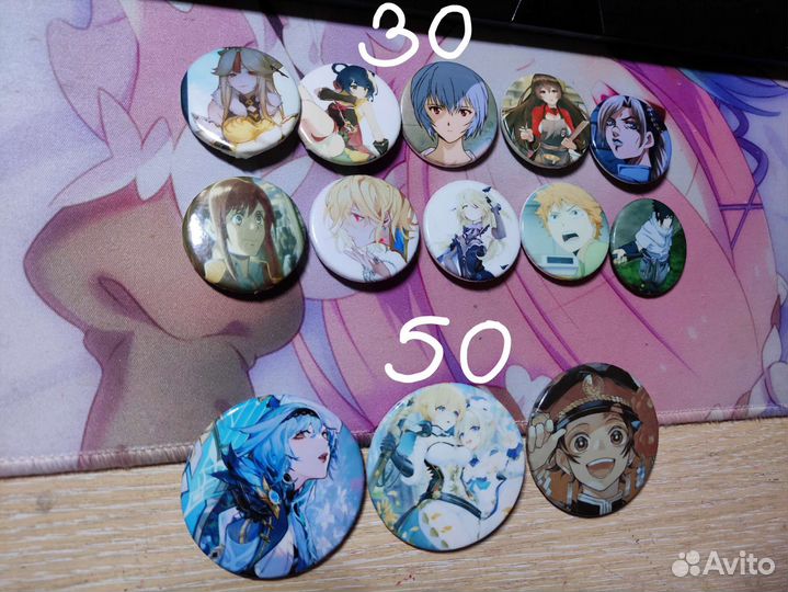 Аниме значки