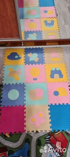 Детский коврик для ползания пазл