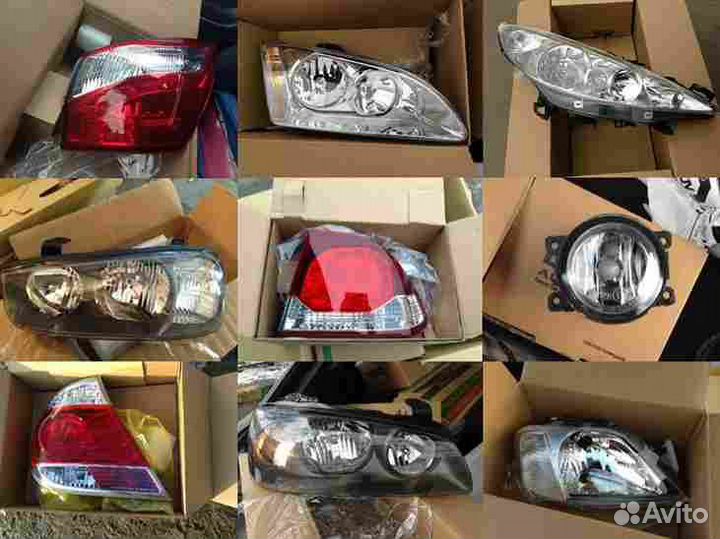 Rav4 09-09 стекло фары правой (Китай)