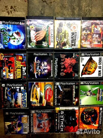 Playstation 1 игры на дисках