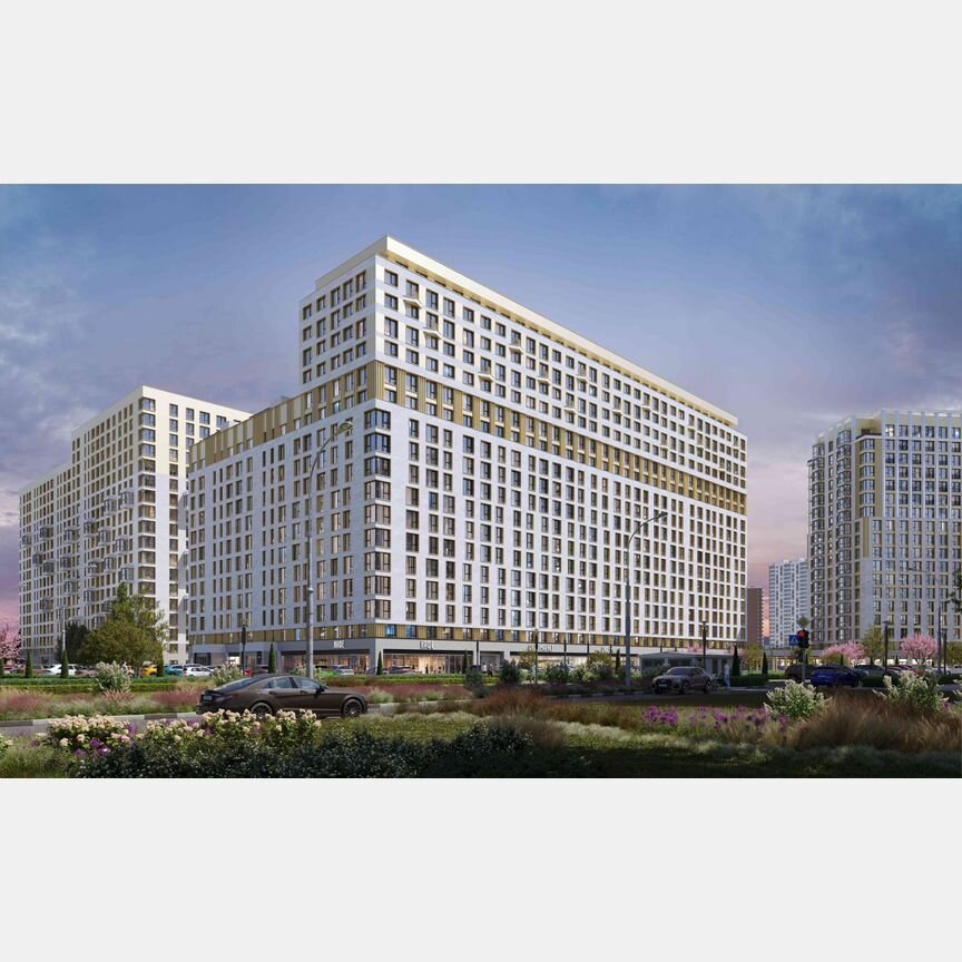 2-к. квартира, 62,3 м², 6/18 эт.