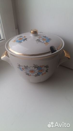 Супница из серванта / Фарфор / Ромашки