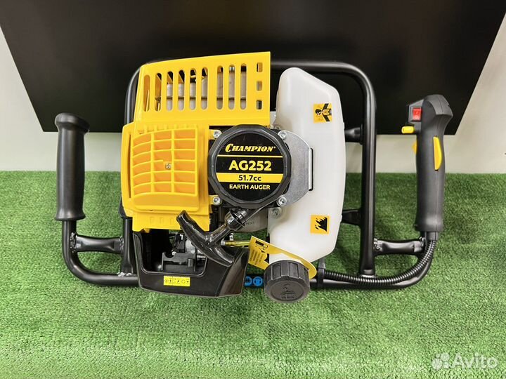 Мотобур champion AG252(2л.с) со шнеком 200мм