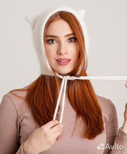 Шапка чепчик с ушками