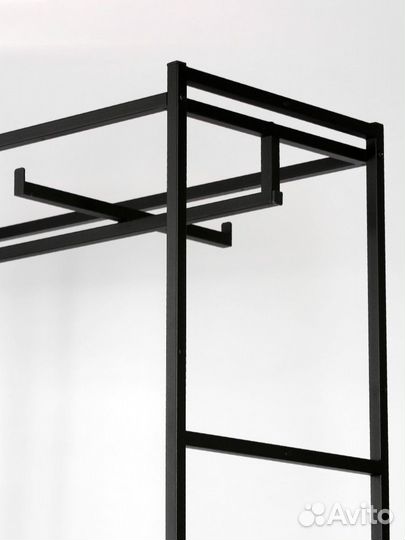 Стеллаж для одежды в стиле Лофт A22120-05-чб