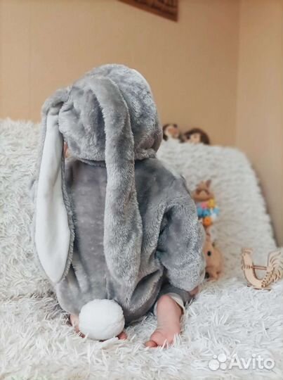 Костюм маскарадный зайчик р. 86-98см