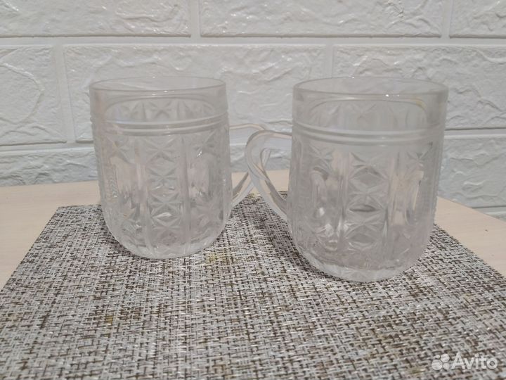 Кружка, салатик хрусталь