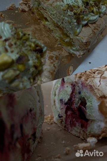 Меренговый рулет, трюфели