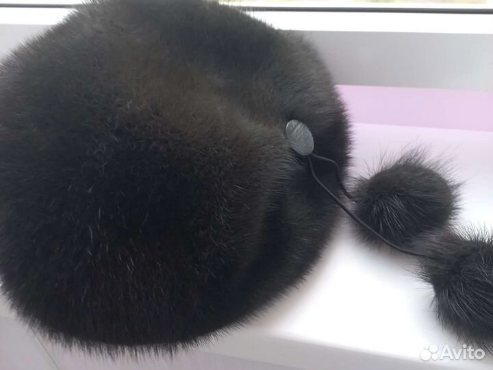 Норковый берет мягкий