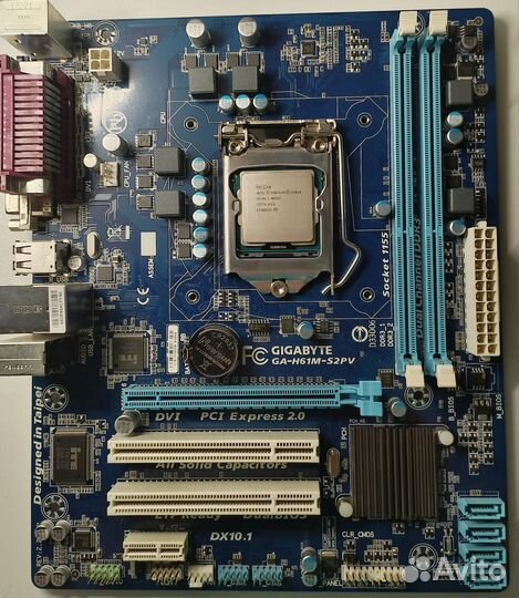 Материнская плата с процессором