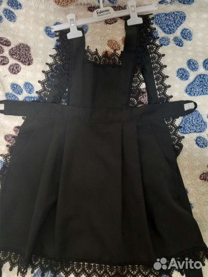 Школьный фартук черный