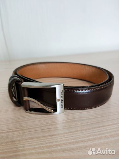 Ремень кожаный итальянский мужской