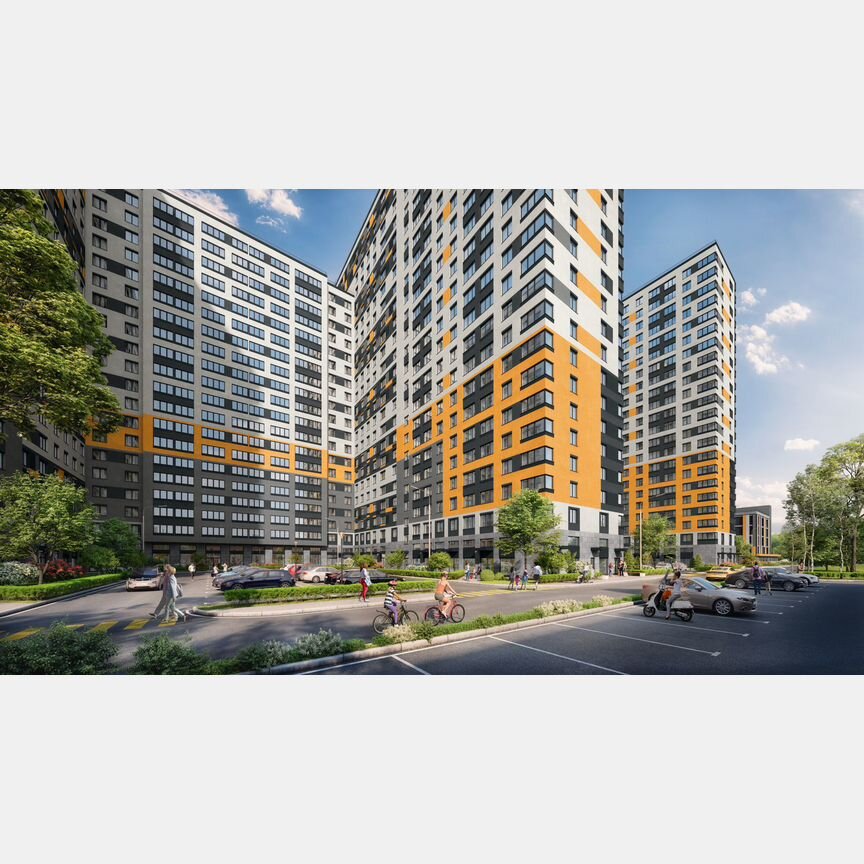 3-к. апартаменты, 61,4 м², 21/24 эт.