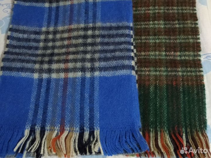 Мужской шарф шерстяной